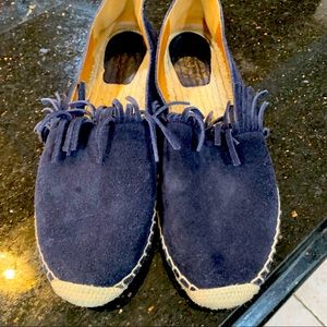 Chloe espadrilles navy blue suede size 10